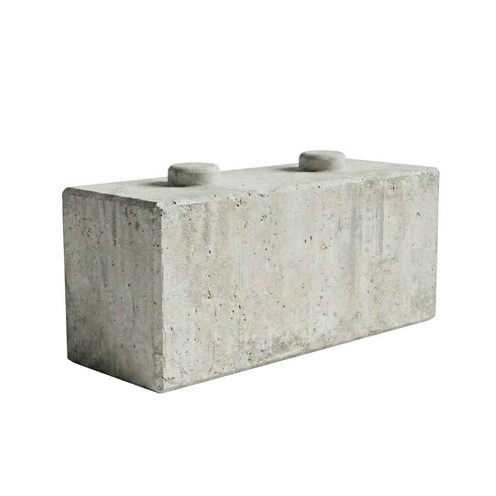Heavy duty concrete lego barrier block